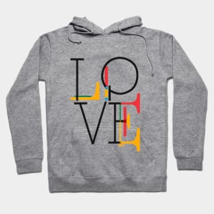 LOVE illustration text Hoodie